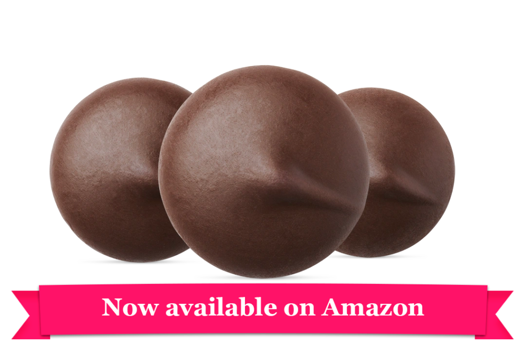 cocoa dark coating with Amazon ribbon banner