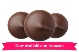 cocoa dark coating with Amazon ribbon banner